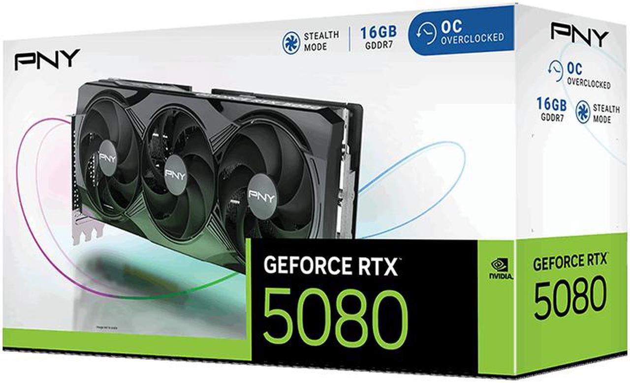 PNY RTX 5080 Triple Fan OC (VCG508016TFXPB1-O)