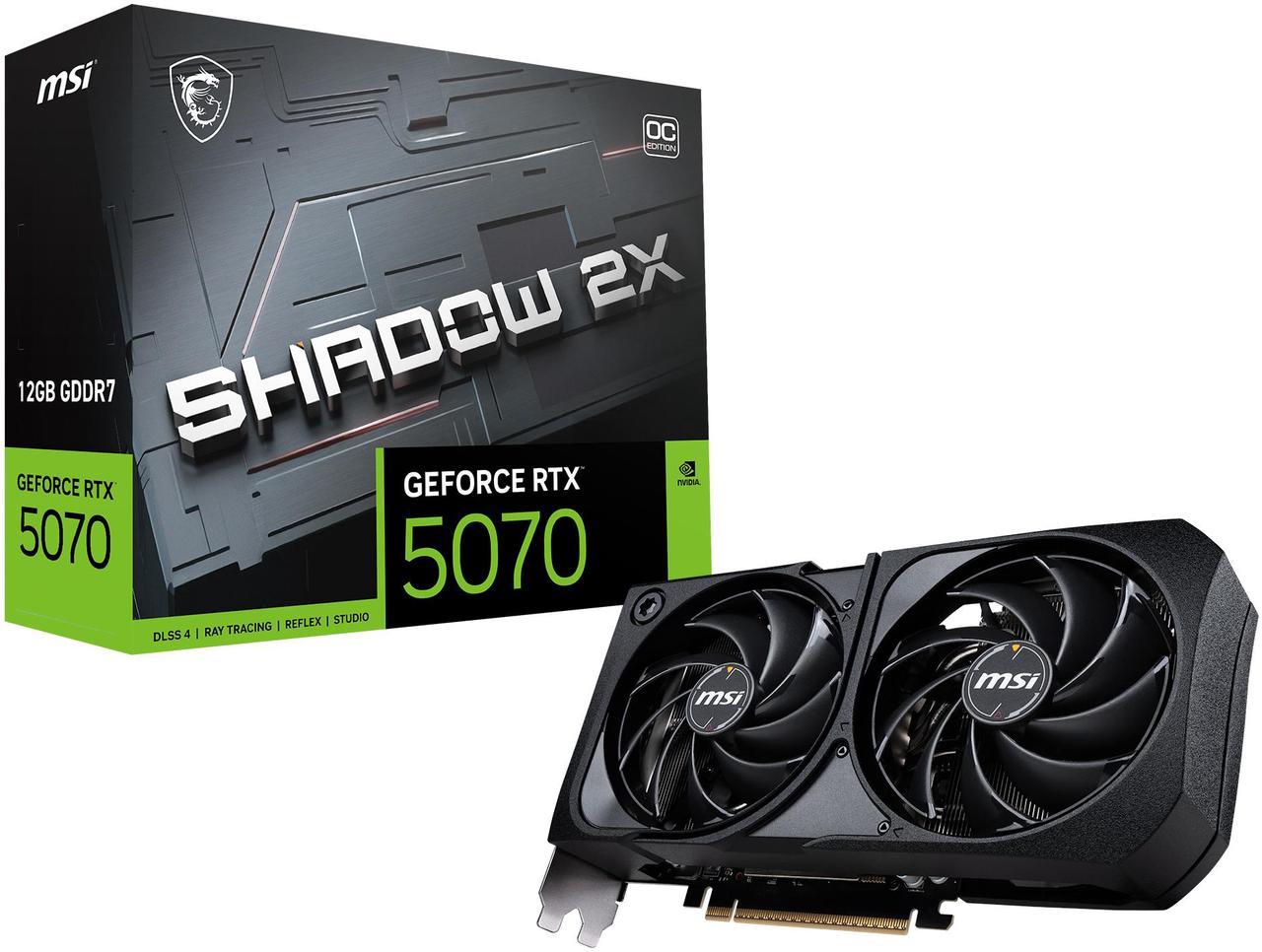 MSI RTX 5070 SHADOW 2X OC 12G (RTX 5070 12G SHADOW 2X OC)