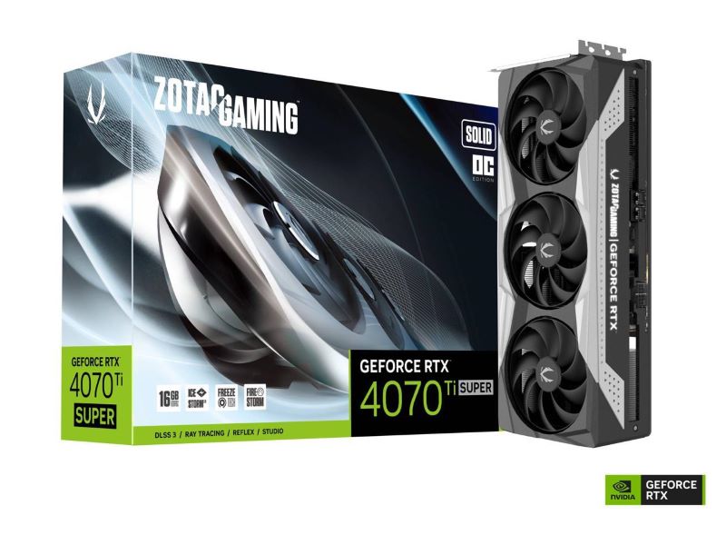 ZOTAC RTX 4070 Ti SUPER SOLID OC (ZT-D40730RC-10P)