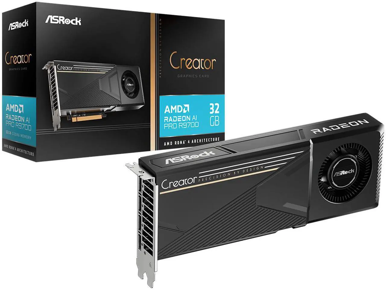 ASRock Creator Radeon AI Pro R9700 R9700 CT 32GB