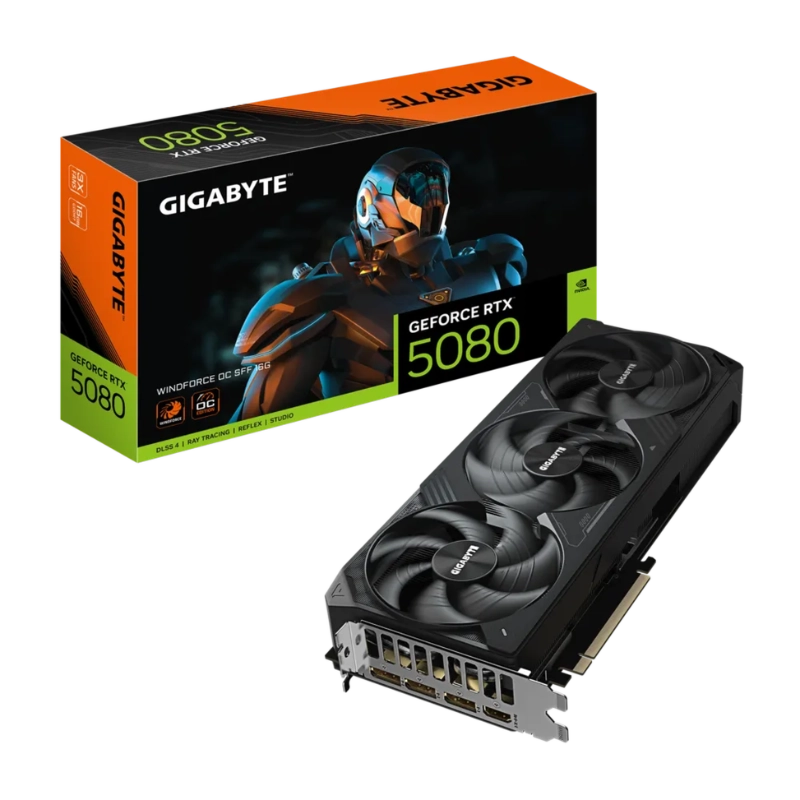 GIGABYTE RTX 5080 WINDFORCE OC SFF (GV-N5080WF3OC-16GD)